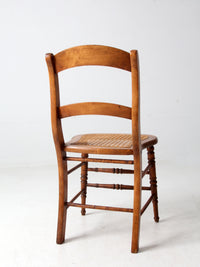 antique cane seat dining chair