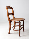 antique cane seat dining chair