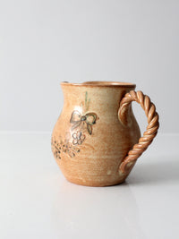 vintage studio pottery pitcher