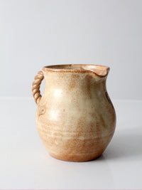 vintage studio pottery pitcher