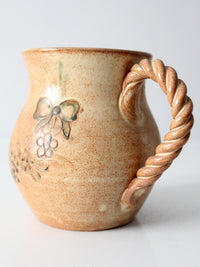 vintage studio pottery pitcher