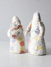 vintage quilted folk art dolls