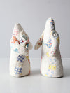 vintage quilted folk art dolls