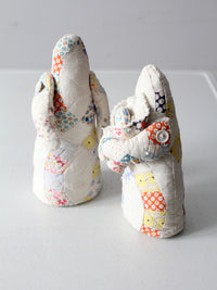 vintage quilted folk art dolls