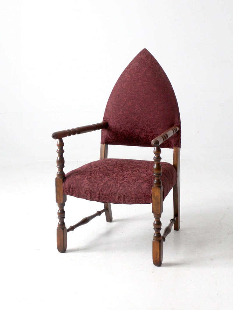 antique statement arm chair