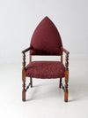 antique statement arm chair