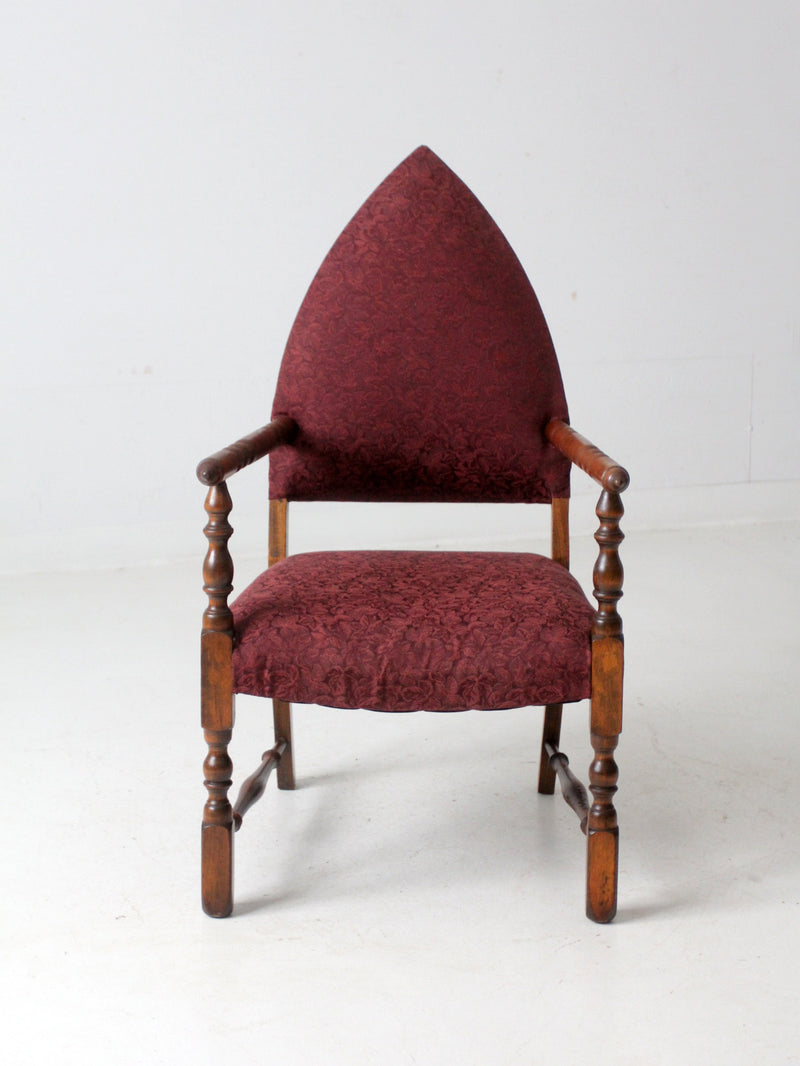 antique statement arm chair