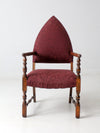 antique statement arm chair