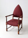 antique statement arm chair