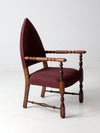 antique statement arm chair