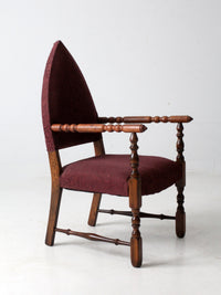 antique statement arm chair