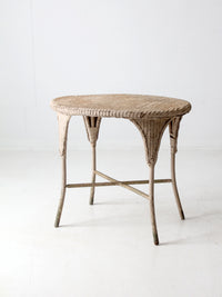 antique wicker table