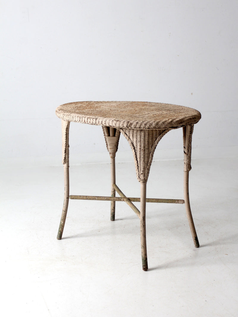 antique wicker table