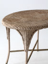 antique wicker table