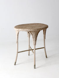 antique wicker table