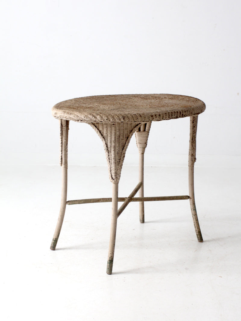 antique wicker table