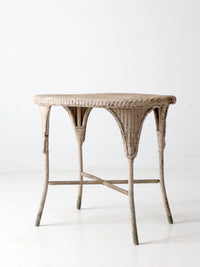 antique wicker table