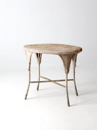 antique wicker table