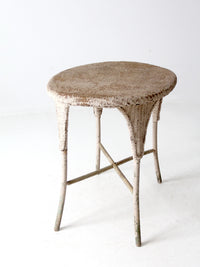 antique wicker table