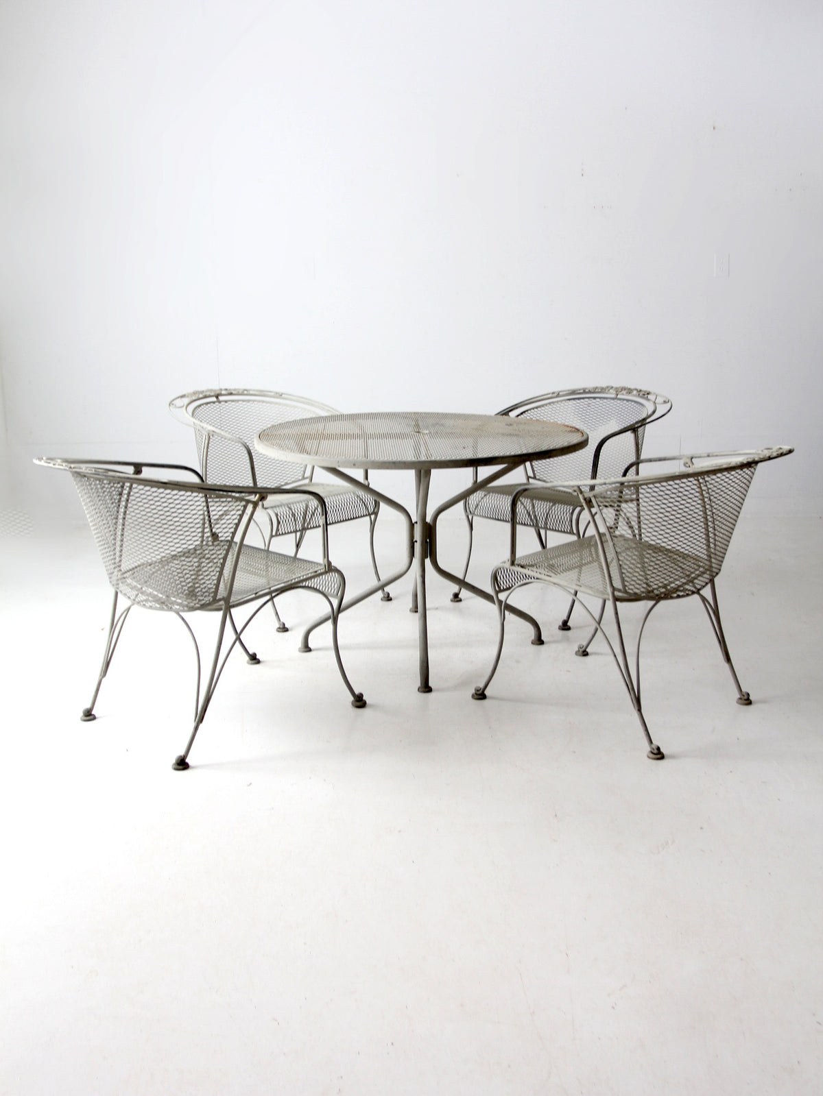 mid-century outdoor dining set