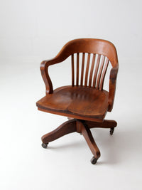 antique swivel seat desk chair