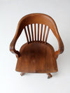 antique swivel seat desk chair