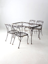 vintage garden patio dining table and chairs set