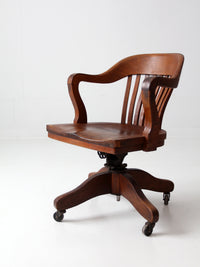 antique swivel seat desk chair