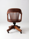 antique swivel seat desk chair