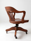 antique swivel seat desk chair