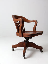 antique swivel seat desk chair