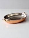 vintage copper gratin pan