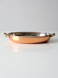 vintage copper gratin pan