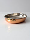 vintage copper gratin pan