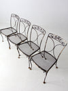 vintage garden patio dining table and chairs set