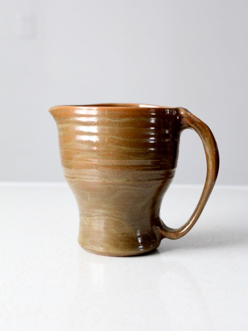 vintage studio pottery pitcher