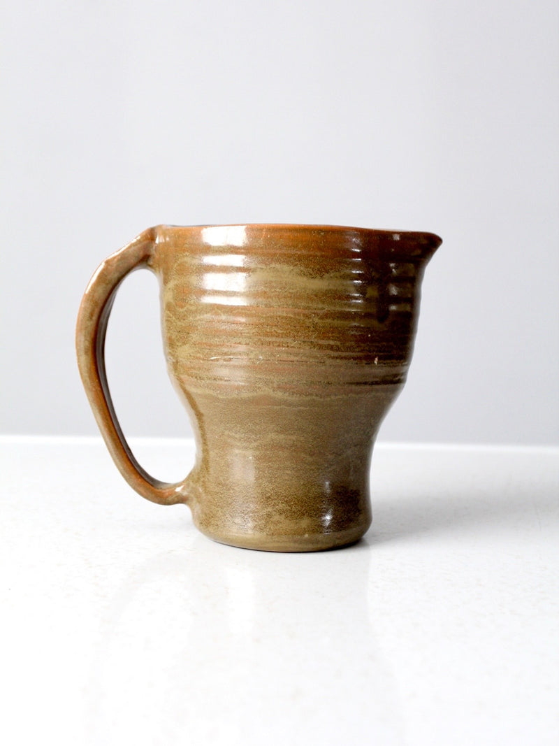 vintage studio pottery pitcher