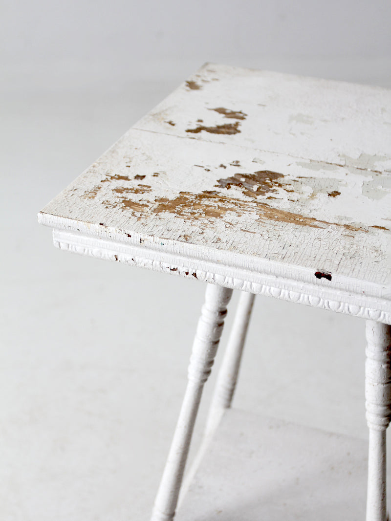 antique painted side table