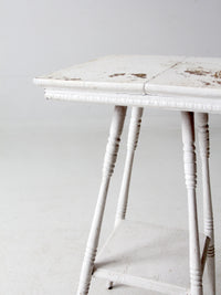 antique painted side table