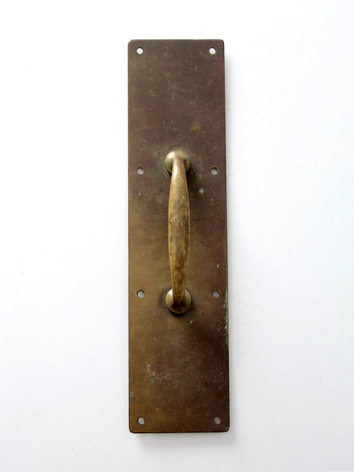 vintage industrial brass door handle