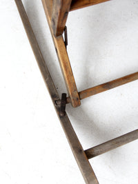 vintage slat wood folding rocker