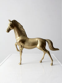 mid century brass horse figure