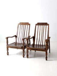 vintage veranda arm chairs pair