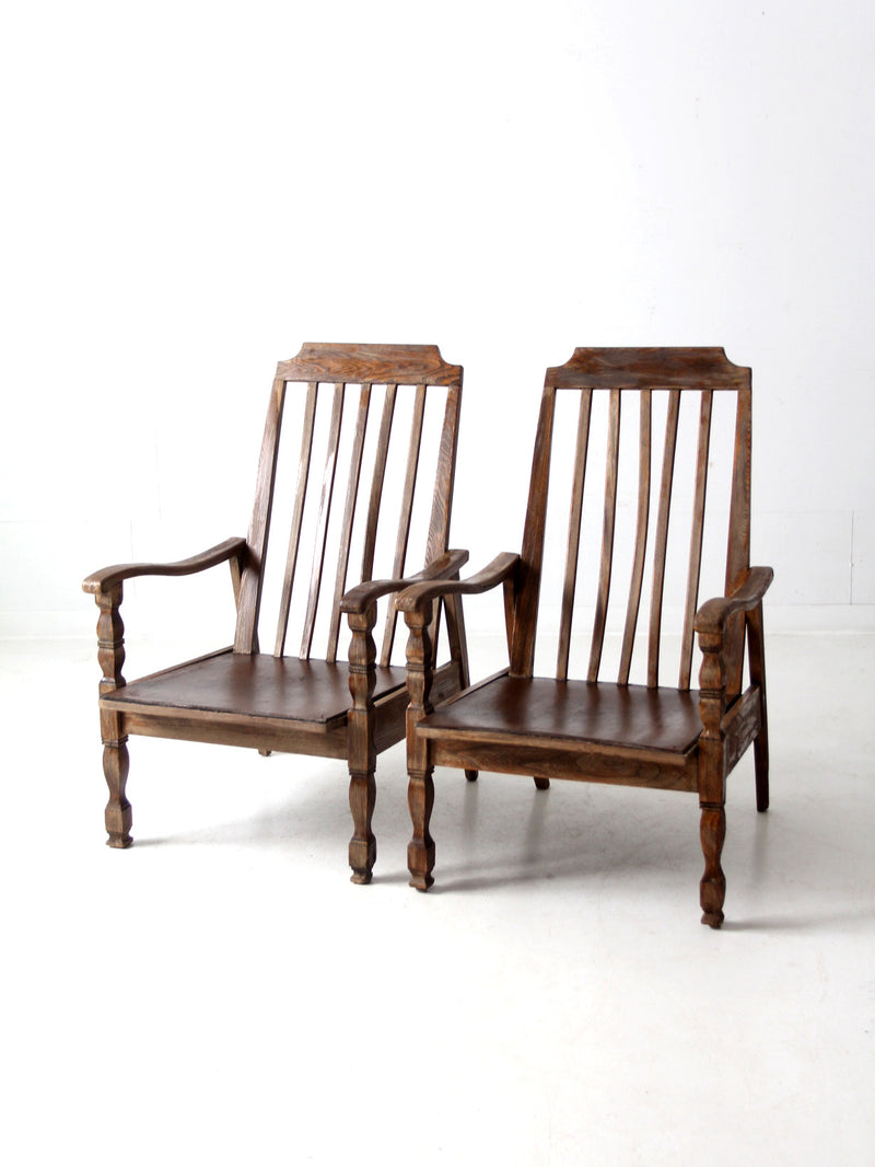 vintage veranda arm chairs pair