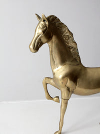 mid century brass horse figure