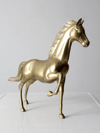 mid century brass horse figure