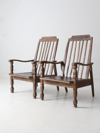 vintage veranda arm chairs pair