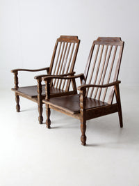 vintage veranda arm chairs pair