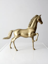 mid century brass horse figure