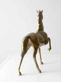 mid century brass horse figure